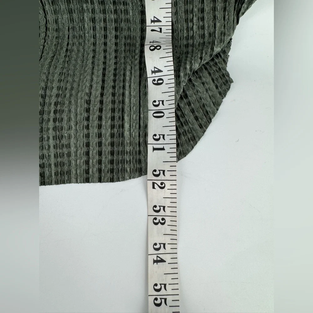 Sabina Musayev Anthropologie Textured Renaissance Green Maxi Dress Tie Closure - Picture 7 of 9